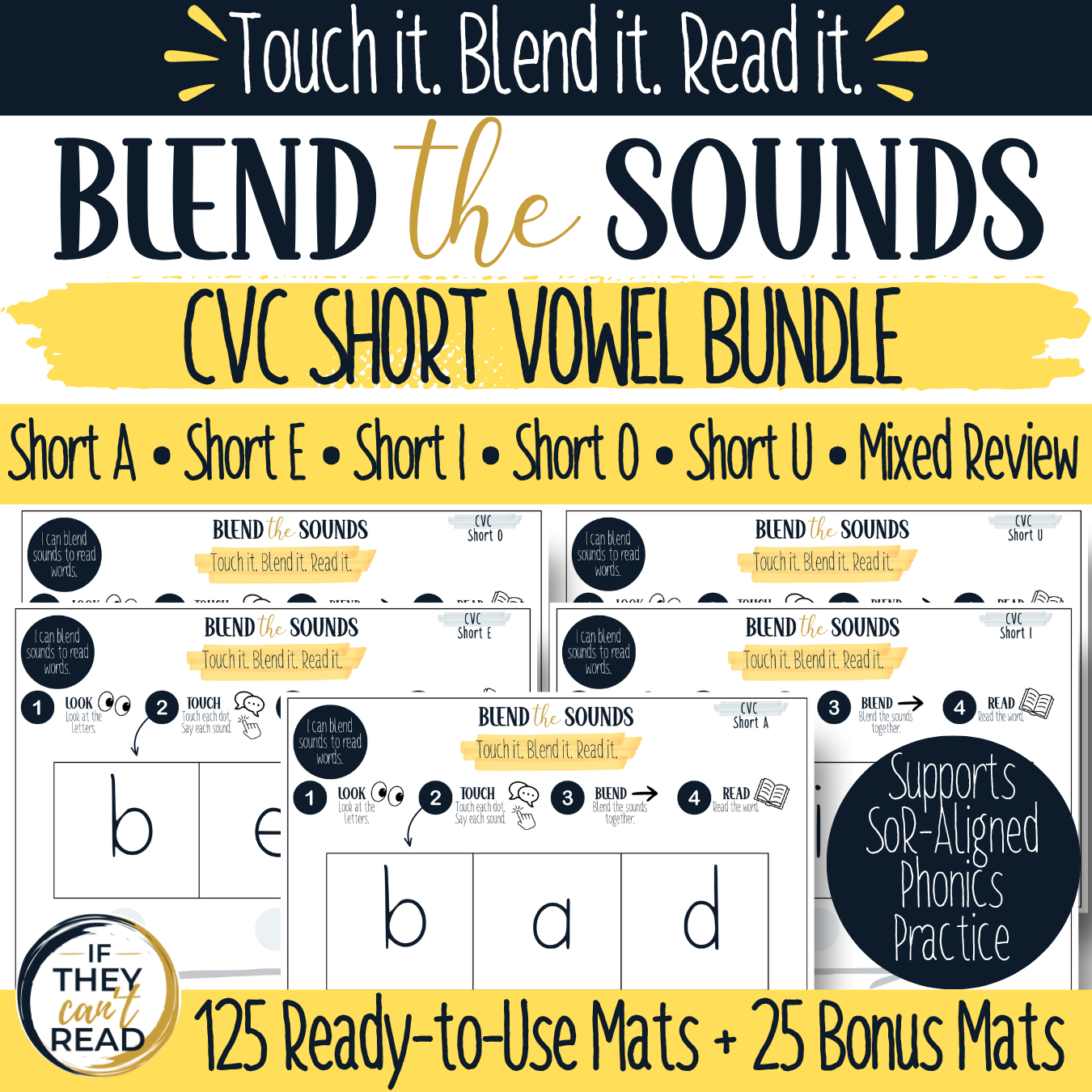Blend The Sounds CVC Short Vowel Bundle thumbnail